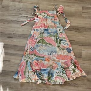 Tropical Print Maxi Dress